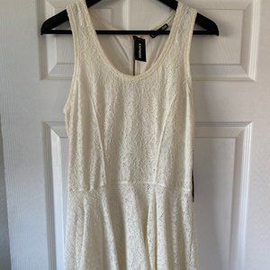 White Semi-Formal Lace Dress